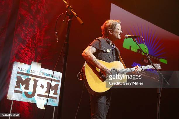 Butch Walker performs in concert during the Mack, Jack & McConaughey Jack Ingram & Friends benefit concert at ACL Live on April 13, 2018 in Austin,...