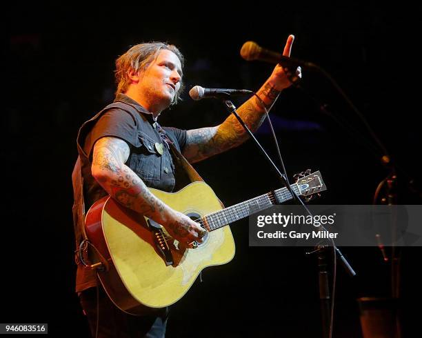 Butch Walker performs in concert during the Mack, Jack & McConaughey Jack Ingram & Friends benefit concert at ACL Live on April 13, 2018 in Austin,...