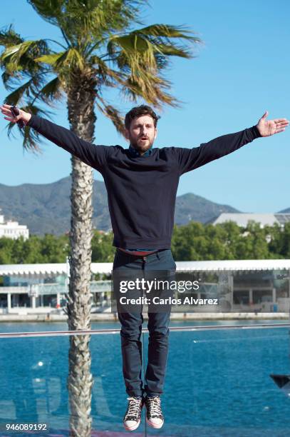 Actor Raul Arevalo attends 'Memorias de un Hombre en Pijama' photocall during the 21th Malaga Film Festival on April 14, 2018 in Malaga, Spain.