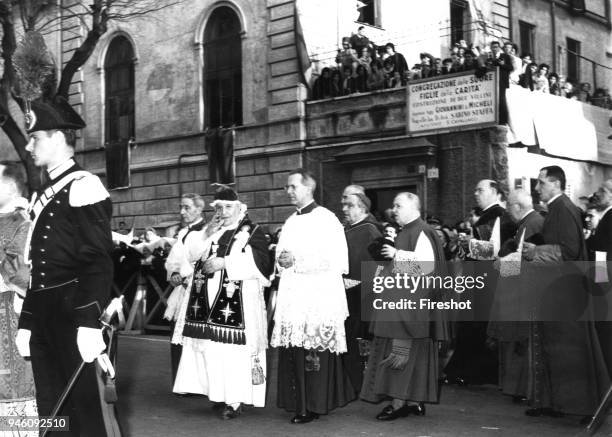 Rome March 12, 1951 Visit the Church of Saint Joachim. Pope John XXIII, Ioannes XXIII), born Angelo Giuseppe Roncalli 25 November 1881 _ 3 June 1963,...