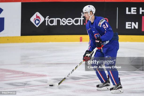 Kevin Hecquefeuille of France during the Ice Hockey International Friendly match between France and Czech Republic on April 13, 2018 in Amiens,...