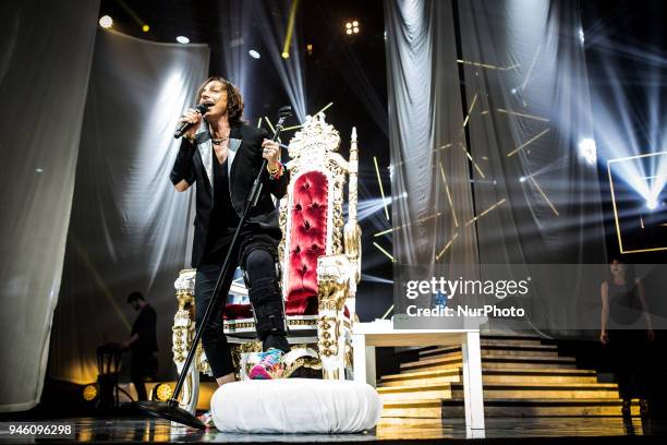 The italian singer and song-writer Gianna Nannini performing live at Mediolanum Forum Assago, in Milan, Italy on 13 April 2018.