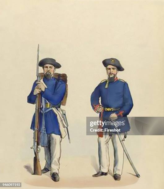 War of the Triple Alliance, in the Paraguayan War 1865-1870 24 Volunteers Brazilian Army.