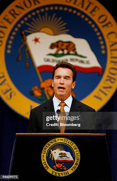 California Governor Arnold Schwarzenegger Photos and Premium High Res
