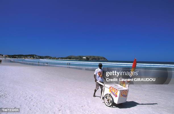 Souh America, Brazil, Rio de Janeiro state, Cabo Frio. Sao Mateus Fort, a XVI century portuguese fort on the Praia do Forte, the Fort beach. Souh...