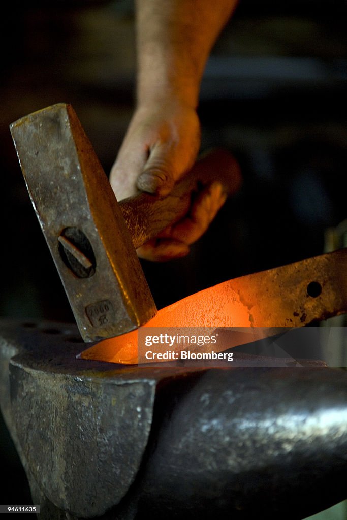 Costas Menegakis, a 42-year-old Greek-Canadian blacksmith wh
