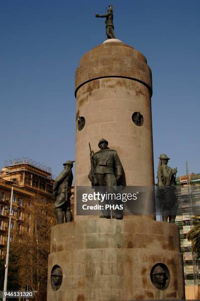 Monument to Financial Guard Deads for Patria during WWI, 1930 by Amleto Cataldi . Rome, Italy.