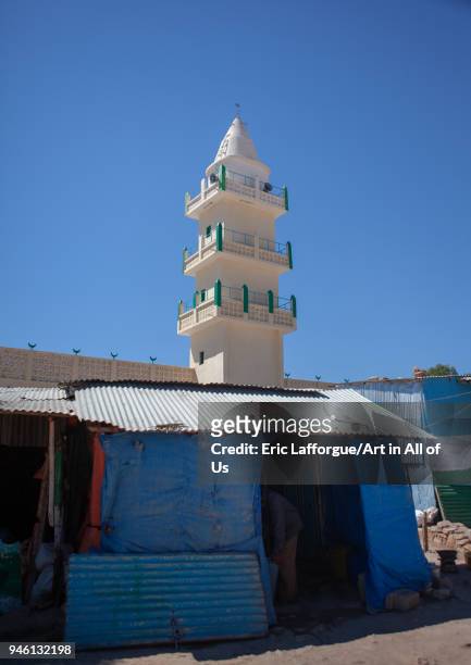 Minaret of a mosque in town, Woqooyi Galbeed region, Hargeisa, Somaliland on November 19, 2011 in Hargeisa, Somaliland.