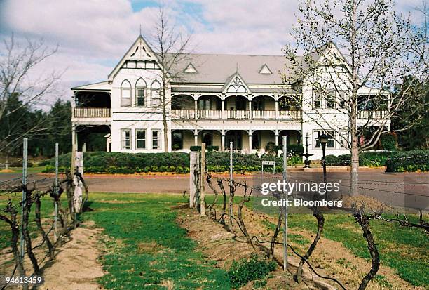 Pepper's Convent and the vines of Pepper Tree Wines in Pokolbin, Lower Hunter Valley, Australia, on August 26, 2006. Vineyards, spas, golf courses...