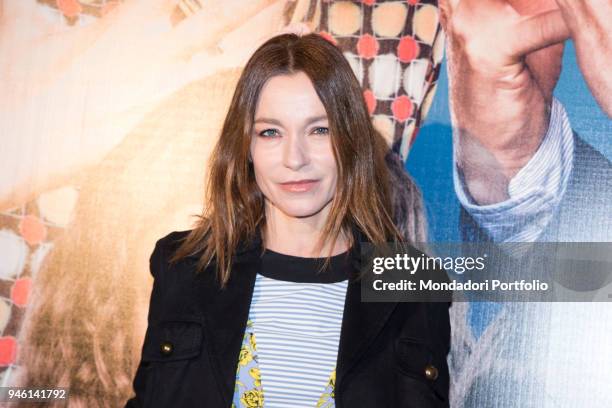 Actress Stefania Rocca at national Premiere of Mamma o PapÃŒÃŠ at Odeon cinema. Milan, February 14, 2017