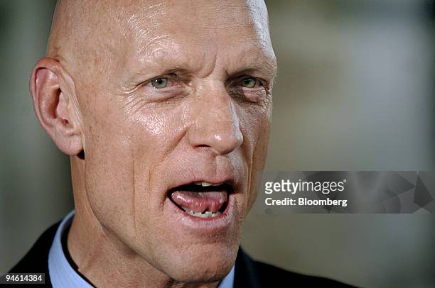 Peter Garrett, shadow minister of climate change for the Australian House of Representatives and member of the Australian Labor Party, speaks to the...