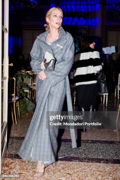 Roberta Ruiu during the Milan Fashion Week. Milan , february 23, 2017