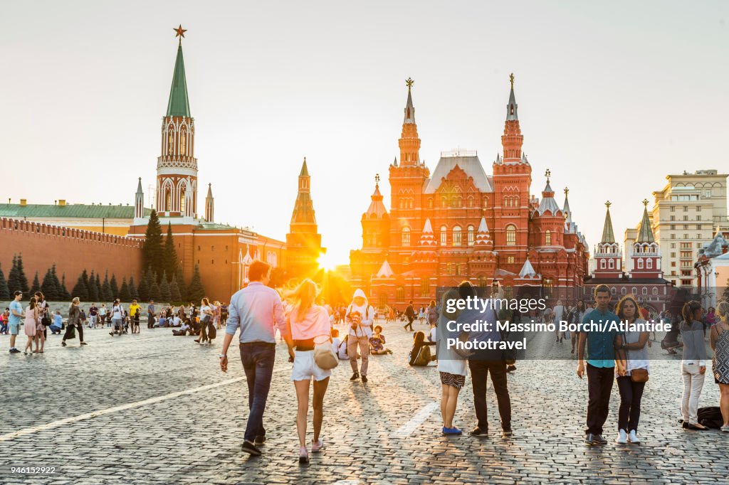Red Square at sunset
