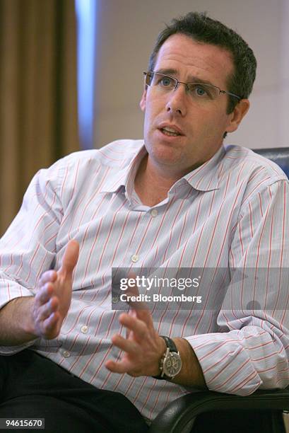 Graeme David Pitkethly, chief financial officer of PT Unilever Indonesia, pauses during an interview at his office in Jakarta, Indonesia, on...