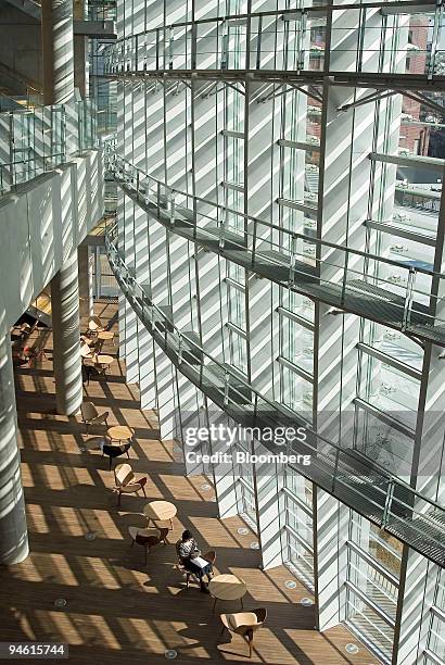 The lobby of the new National Art Center in Tokyo, Japan, on Wednesday, January 10, 2007. The new building, which is designed by architect Kishi...