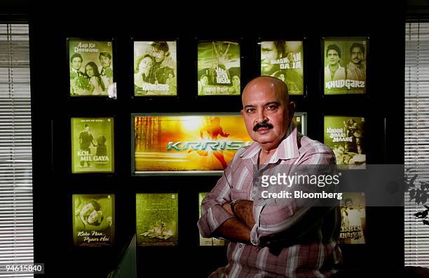 Movie producer and director Rakesh Roshan poses inside his office in Mumbai, India, Wednesday, August 2, 2006.