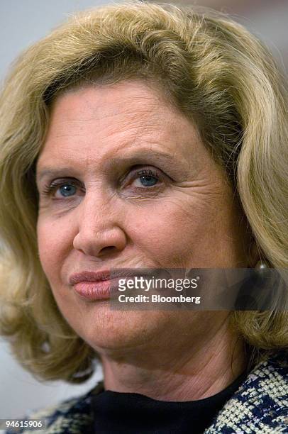 Representative Carolyn Maloney listens during a news conference to discuss implementation of the 9/11 Commission recommendations at the U.S. Capitol,...