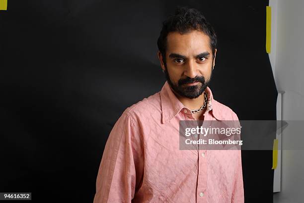 Musician Karsh Kale poses in New York, on Thursday, Aug. 30, 2007. Karsh and Anoushka Shankar just released ?Breathing Under Water? under the...