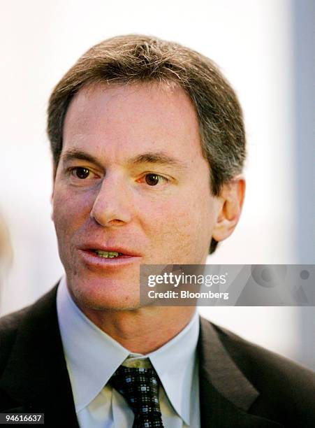 Paul Jacobs, chief executive officer of Qualcomm Inc., speaks during an interview at the 2008 Consumer Electronics Show at the Las Vegas Convention...