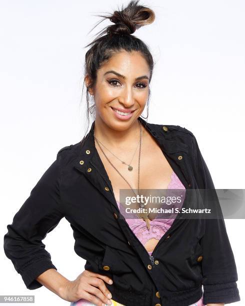 Comedian Liana Mendoza poses during her appearance at The Ice House Comedy Club on April 13, 2018 in Pasadena, California.