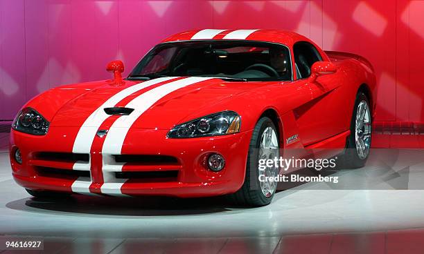The Dodge Viper SRT10 is introduced at the North American International Auto Show in Detroit, Michigan Tuesday, January 9, 2007.