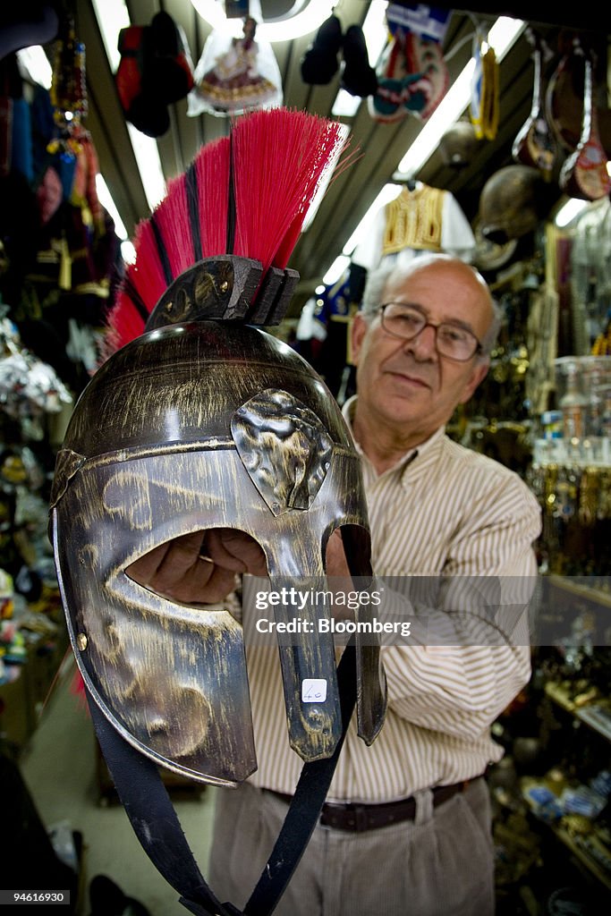 Theodoros Greek Theodoros Tzamalas, whose shop, Greek Souvenirs, claiming to be ...