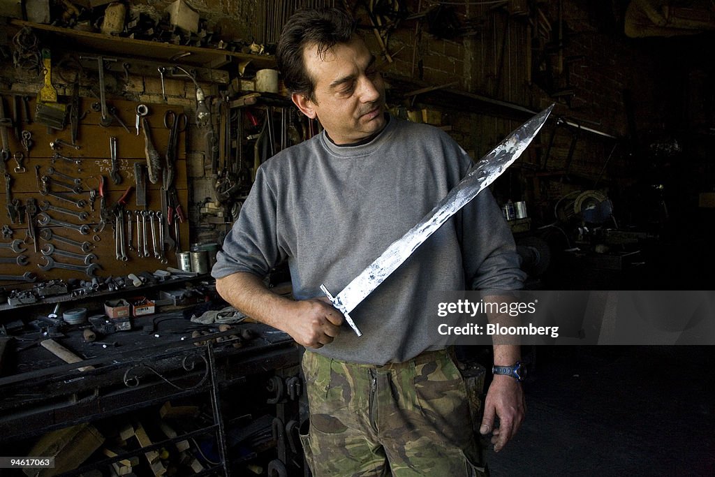 Costas Menegakis, a 42-year-old Greek-Canadian blacksmith wh