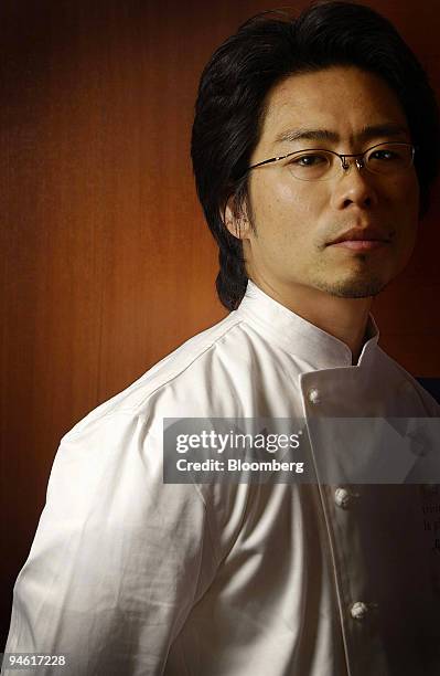 Akira Nigorikawa, chef of Ristorante la Primula, poses for a photograph in Tokyo, Japan, on Wednesday, Sept. 26, 2007.