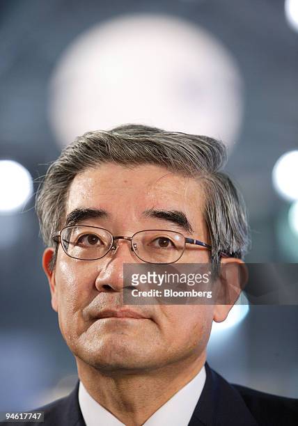 Masayuki Hirata, chief financial officer of NTT DoCoMo Inc., pauses during an interview on the sidelines of the CommunicAsia telecommunications show...