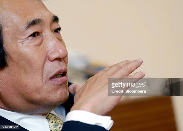 DoCoMo Inc. Chief Executive Officer Masao Nakamura speaks during an interview at the company's headquarters in Tokyo, Japan, Wednesday, May 31, 2006....