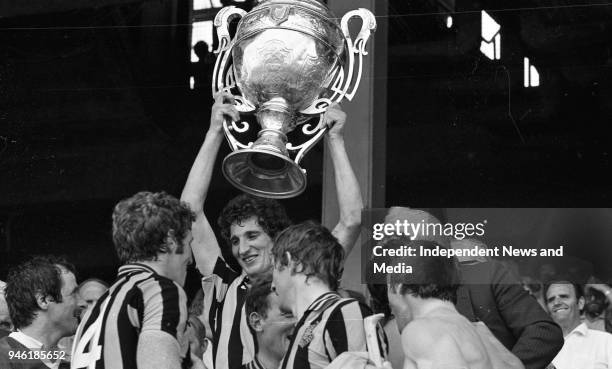 Liam Fennelly Kilkenny Captain with the Liam MacCarthy Cup after their Victory in the All Ireland Senior Hurling Final against Cork, Croke Park,...