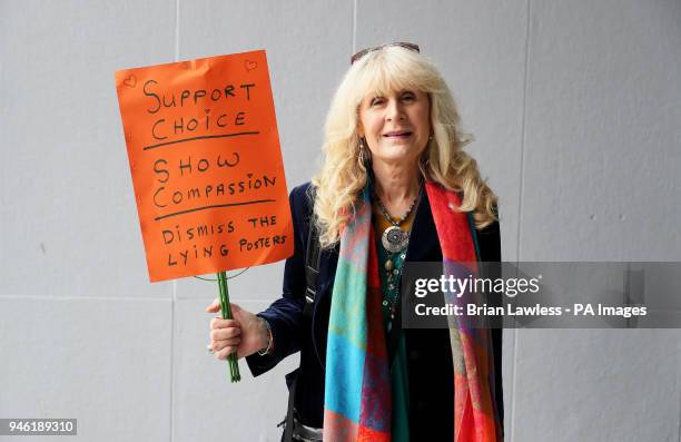 Patricia Gorey attends at a rally for Equality, Freedom &amp; Choice organised by ROSA - Socialist Feminist Movement at Liberty Hall in Dublin.
