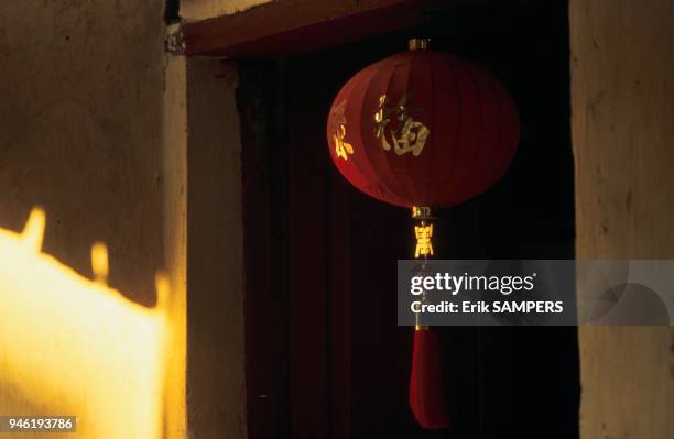 LAMPION EN SOIE, HOI AN, VIETNAM.