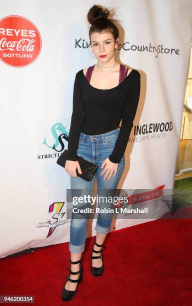 Sarah Kay Jolly attends the 12th Annual Santee High School Fashion Show at Los Angeles Trade Technical College on April 13, 2018 in Los Angeles,...