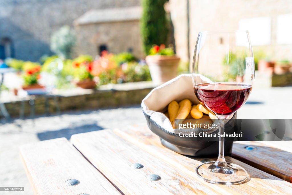 A glass of "Brunello di Montalcino"