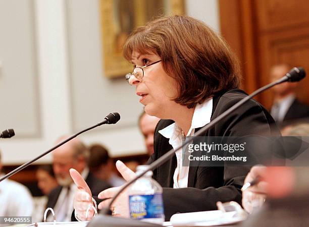 Lydia Parnes, director of the Bureau of Consumer Protection for the Federal Trade Commission, speaks during a House Financial Services Committee...