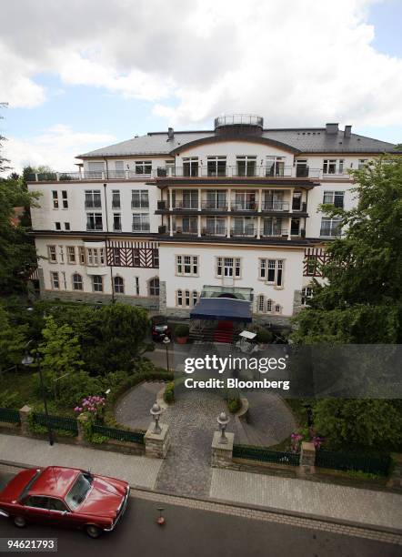 The Hotel Kempinski Falkenstein, where the Brazilian soccer team will be staying during the World Cup, is seen in Koenigstein, Germany, Friday, June...