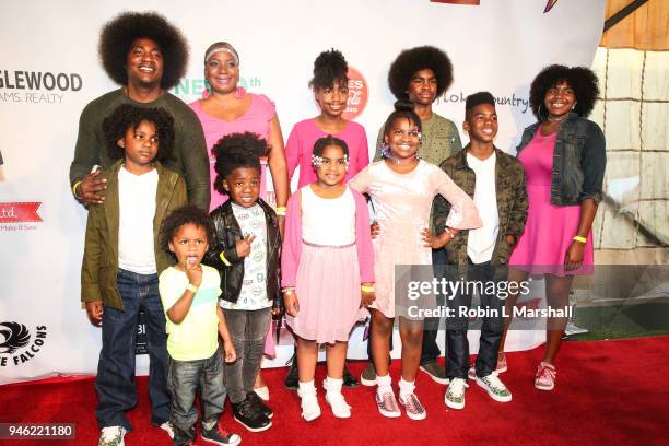 Urban-Morgan family attends the 12th Annual Santee High School Fashion Show at Los Angeles Trade Technical College on April 13, 2018 in Los Angeles,...