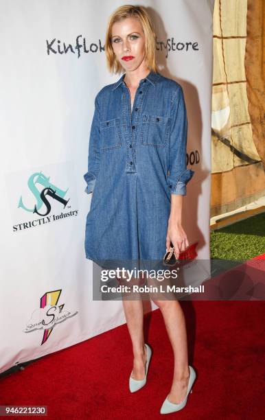 Ally Rodriguez of FIDM attends the 12th Annual Santee High School Fashion Show at Los Angeles Trade Technical College on April 13, 2018 in Los...