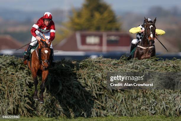 Davy Russell riding Tiger Roll clear the last to win The Randox Health Grand National Handicap Steeple Chase from Pleasant Company and David Mullins...