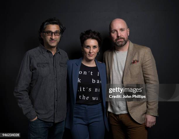 Asif Kapadia , Vicky McClure and Johnny Harris during the Working Class Heroes event, a series of discussions and screenings looking at what it means...