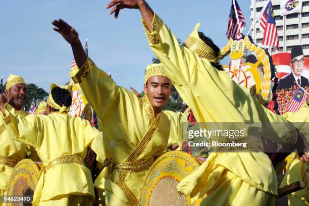 Malaysian youths perform at the 50th Independence Celebration in Merdeka Square in Kuala Lumpur, Malaysia, on Friday, Aug. 31, 2007. Dancers and...