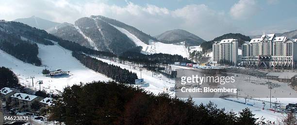 The Yongpyong ski resort is pictured in Pyeonchang, which is one of the candidate cities for the 2014 Olympic Winter Games, in Kangwon Province,...
