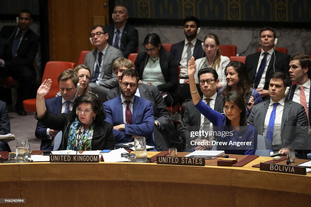 Security Council Holds Emergency Meeting After U.S. Airstrikes In Syria