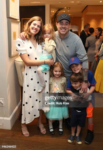 Siri Daly and Carson Daly, and family, attend "Siriously Delicious" by Siri Daly book launch event at Williams Sonoma Columbus Circle on April 14,...