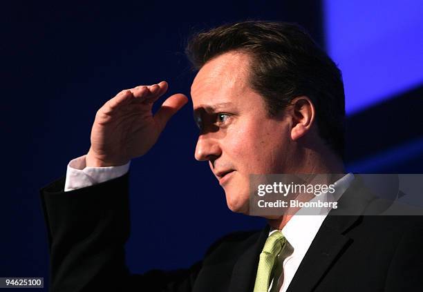 David Cameron, UK Conservative Party leader, speaks at the Sixty-First Oxford Farming Conference in Oxford U.K., Wednesday, January 3, 2007. Cameron...