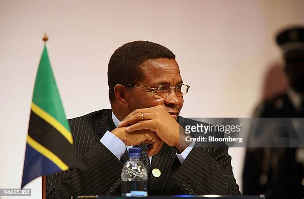 President of the Republic of Tanzania Jakaya Kikwete pauses at the Southern African Development Community, Conference in Maseru, Lesotho, Thursday,...