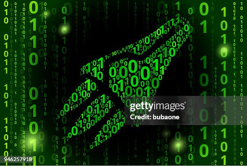 Rocket Binary Code Vector Pattern Background Rocket Binary Code Vector Pattern Background
