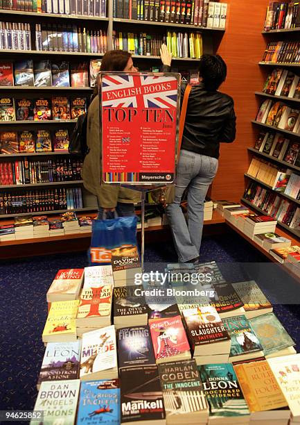 Foreign-language books seen on sale at Mayersche bookshop in Gelsenkirchen, Germany, Wednesday, May 31, 2006. Gelsenkirchen, a former coal town in...