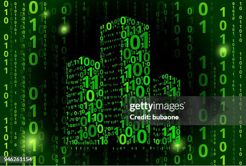 Three Building Binary Code Vector Pattern Background Three Building Binary Code Vector Pattern Background